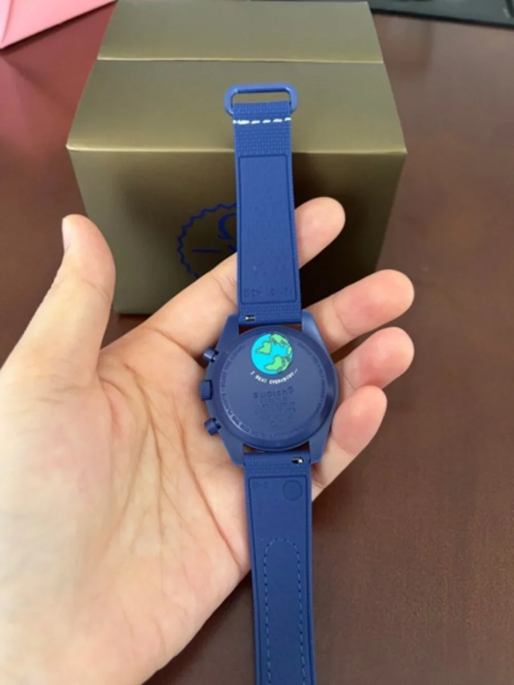 ✨OMEGA✨ blue battery watch